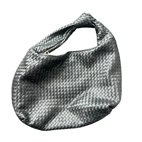 Grey Label Woven Hobo Bag Black