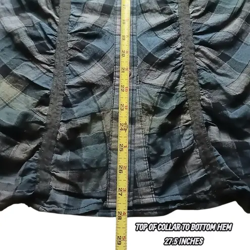 Affliction Womens Plaid Shirt Long Sleeve Button Down Size XS NEW NWT