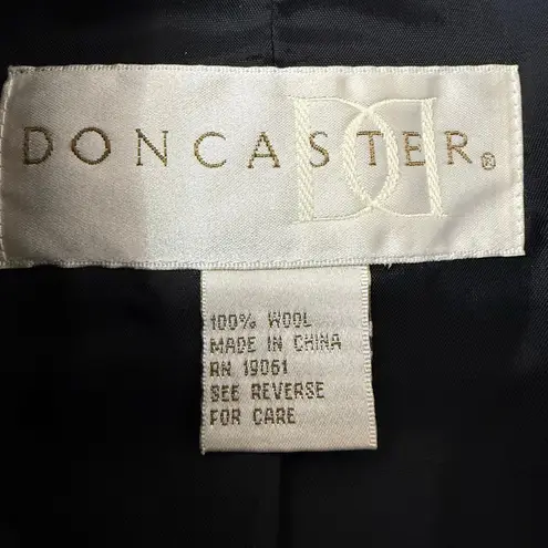 Doncaster 100% Wool Black Blazer Women’s Size 12 Career Jacket NWT