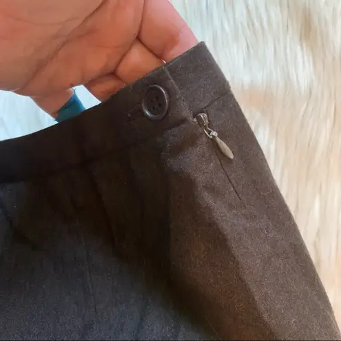 Giorgio Armani Vintage Wool Pencil Skirt Brown