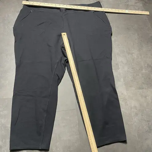 Duluth Trading Co Pants Womens 3X Black Zip Pocket Stretch Chino F