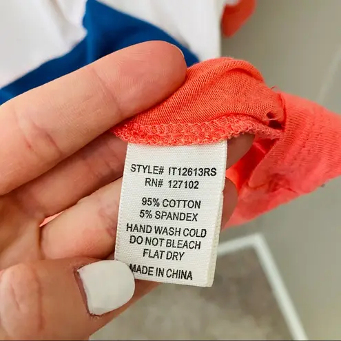 Pink Owl Striped Pullover Top Sz Medium