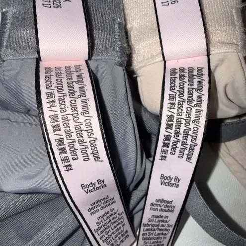 Victoria Secret Underwire Unlined Balconette Demi Bra Lot Of 2 Size 34D