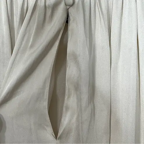 Current Air Anthropologie Drapery Cream Sleeveless Shirring Top