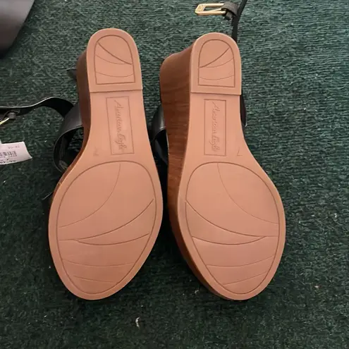 American Eagle NWT  Leather Wedges