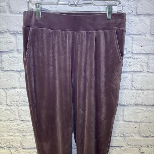 Cable & Gauge Sport Plush Velour Tracksuit Set Womens Medium Purple Top Pants