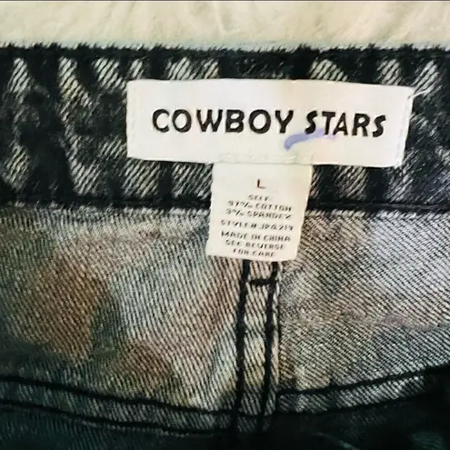 Cowboy stars black flare casual jeans size L Gray Size L