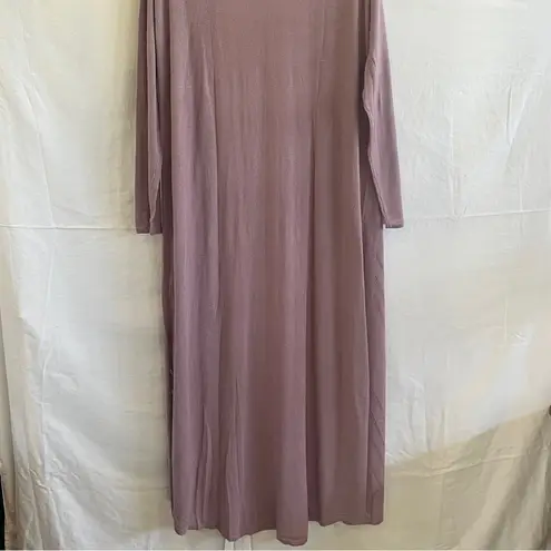 H by Halston Cardigan Womens 1X Light Purple Mauve Duster Open Front Dainty Boho
