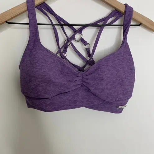 Bombshell sportswear Angel Sports Bra Violet Purple Womens Small
