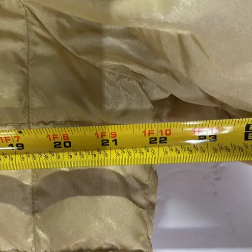 Vintage Miller Women's Gold Puffer Jacket 16 down filled winter metallic