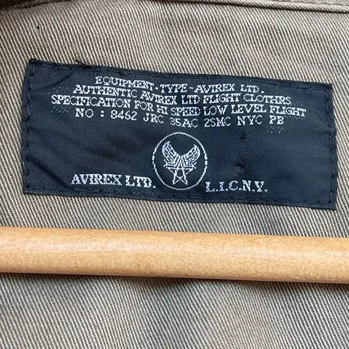 Avirex military jacket flight equipment size XS Green - Image 14