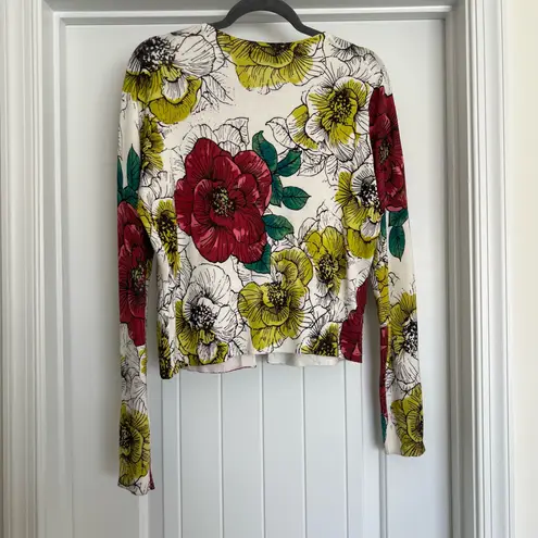 Karen Kane Floral Cardigan Sweater