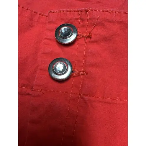 Inc international  Concepts Shorts Womens 10 Red Mid Rise Bermuda WPL8046 EUC