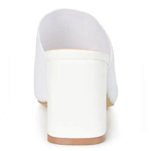 Journee Collection Women's Lorenna Block Heel Slide Sandals- Size 12