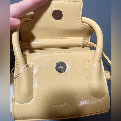 FINDKAPOOR Marty Bag 12 Crinkled Butter Micro Bag Yellow