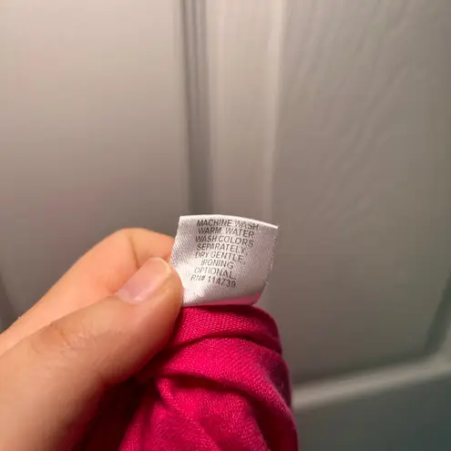 Flax pink tunic women's medium lagenlook organic linen sustainable summer comfy