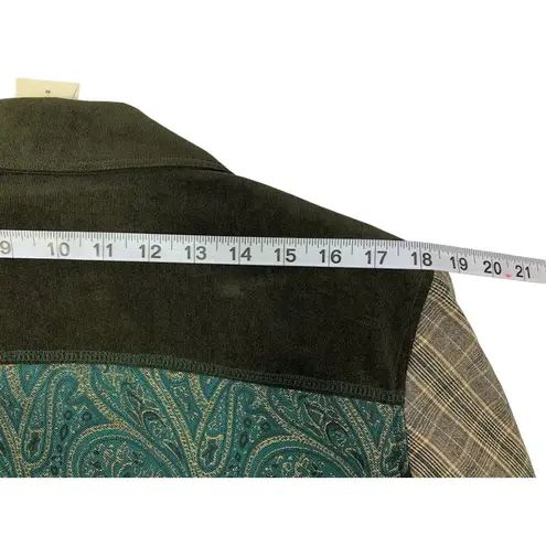 cj banks Women's Emerald Essence Plaid Blazer