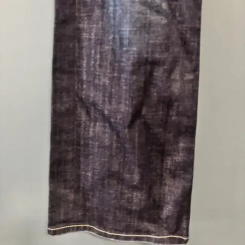 Y2K ReRock Express Jeans Womens 10L Barely Boot 32x34 Whisker Dark Low Rise Blue Size undefined