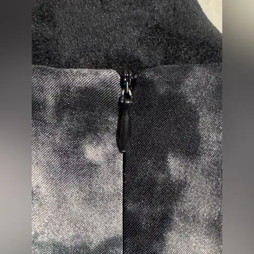 EUC AGB Black and Gray Tie Dye Sleeveless Zip Up Dress size 8