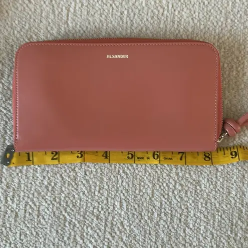 Jil Sander Zip around full size Wallet MD Giro, NEW with tags Pink