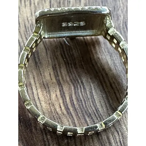 Sterling Silver Mother Of Pearl Ring Size 7