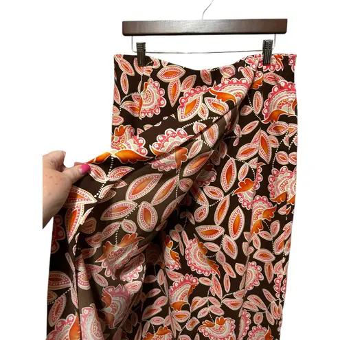 VTG Judith Hart Women Maxi Wrap Skirt 14 Multicolor Paisley Floral Y2K Boho Pink