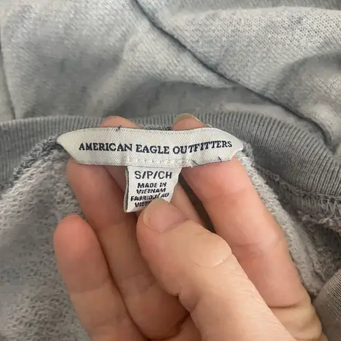 American Eagle  Outfitters Women’s Gray “Squad” Sweatshirt Size S Lightweight Pul