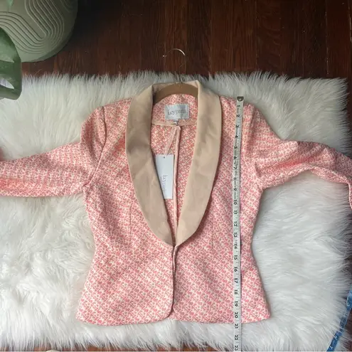 Lucy Paris Pink & Cream Blazer Size Medium NWT