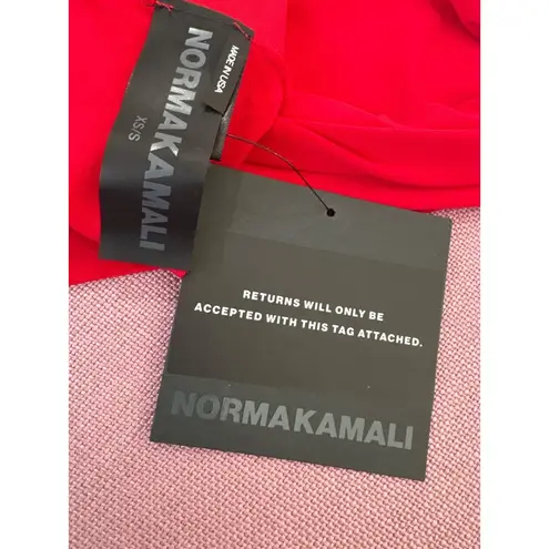 Norma Kamali Long Gloves in Tiger Red X-Small/Small New Womens Opera Elbow