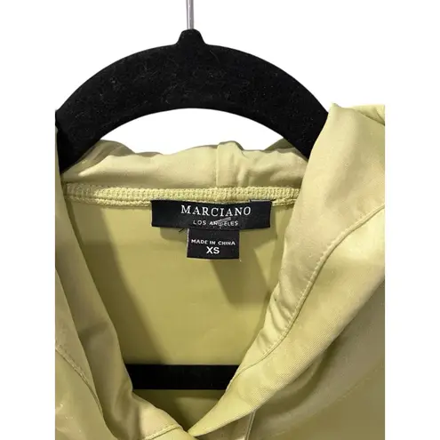 Marciano Los Angeles Lime Green Hooded Sweatshirt Size XS Cropped Women's Casual