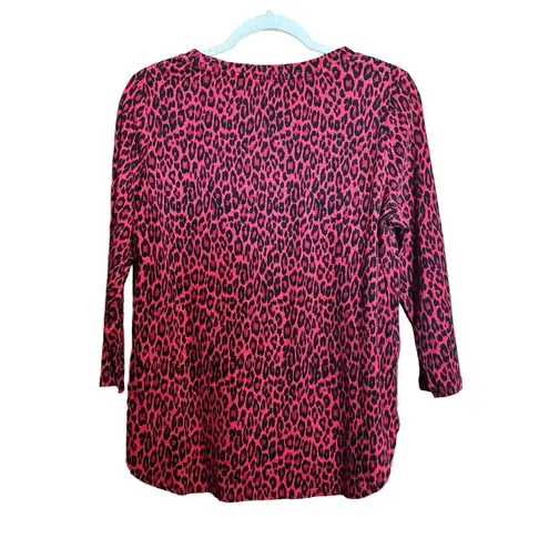 Tommy Bahama  Top Womens Large Multicolor Animal Print Cotton Blouse