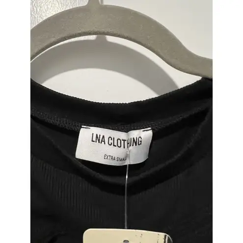 LNA Clothing - Black Sleeveless Top with Cutouts - Black - Size Xtra Small - NWT