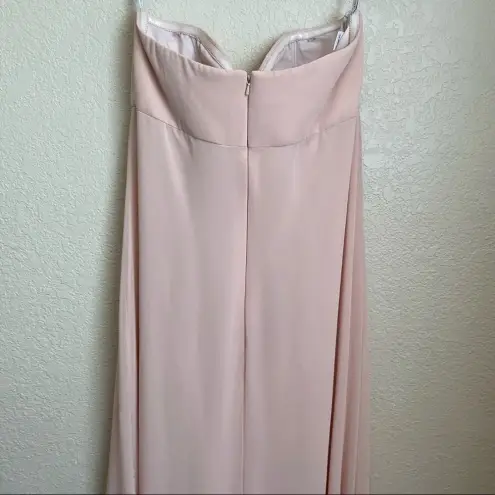 Jenny Yoo ‎ Dusty Rose Strapless Bridesmaids Dress size 8