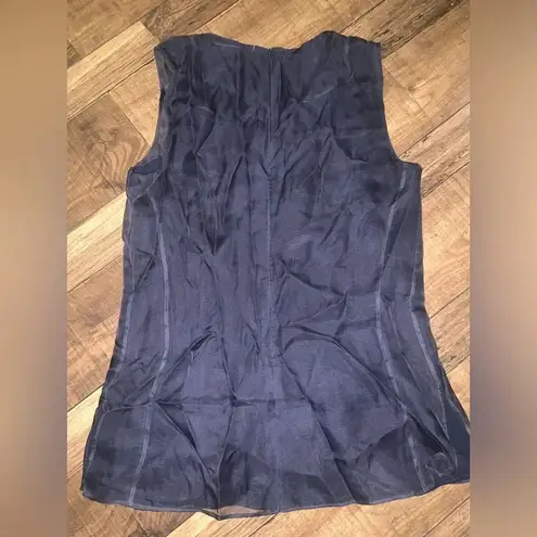 Akris  liquid sequin mulberry silk blouse top $998 S designer spring sparkle