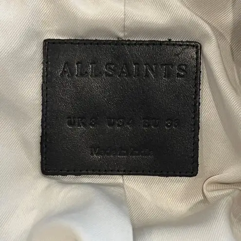 ALLSAINTS  Belfern Leather Biker Jacket Size US/4