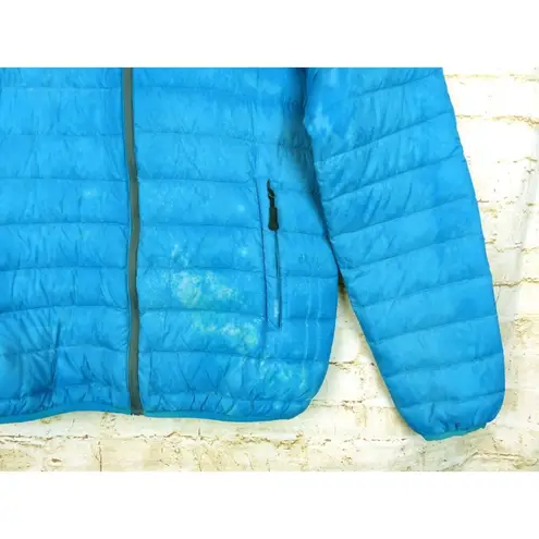 Scandinavian Explorer Down Jacket Women S Blue Ultra Light Quilted Puffer Hoodie