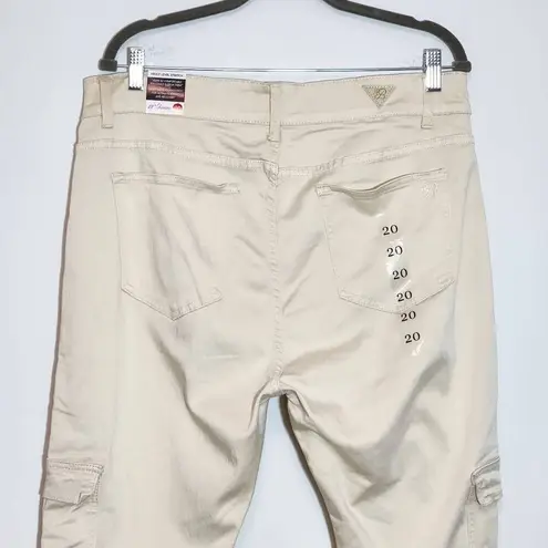 Red Bottoms Cream Cargo Joggers NWT Size 20 Cream Skinny Fit Joggers
