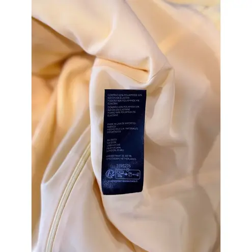 Black Halo Womens Dress Yellow Adalyn Halter Mini Drop Waist Box Pleat Size 2