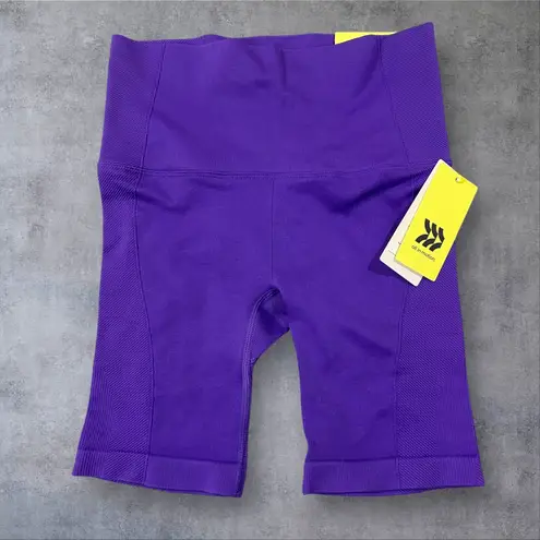 All In Motion NEW Shorts Tank Top Set Women S Purple Ribbed High Waisted Crop