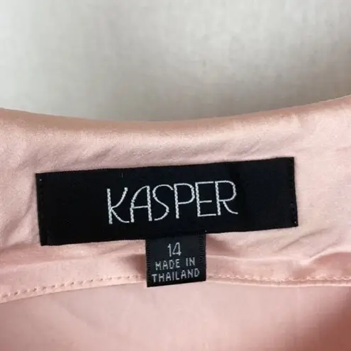 Kasper  100% Silk Pink Pastel Basic Sleeveless Tank Top 14