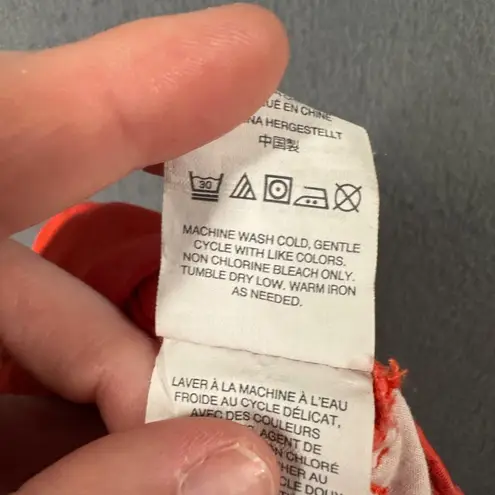 J Crew Womens 2 Bright Orange Flat Front Chino Cotton Shorts Pockets