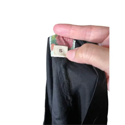 Burning Torch Anthropologie Black Midi Skirt Size Small Black