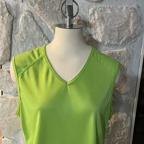 Pro Spirit  Lime Neon Green Moisture Wicking Work Out Tank Top- Size XL