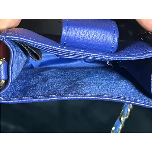 Giani Bernini Giani Bernini Royal Blue Women’s Genuine Leather Crossbody Bag