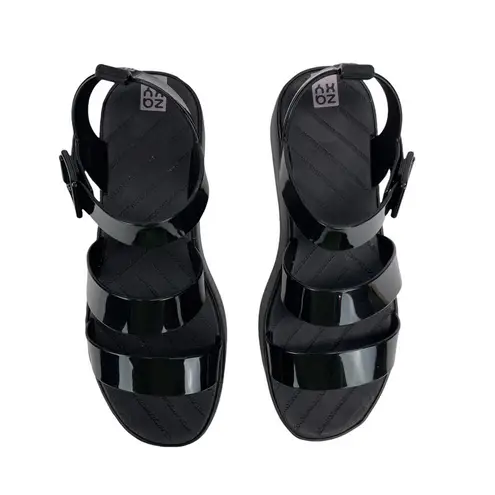 Zaxy Women's 18059 Future Platform Vanilla Scent Chunky Sandals in Black Size 8