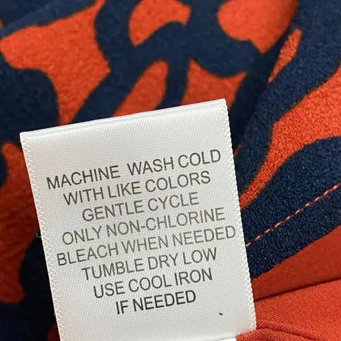 41 Hawthorn Women's Red Orange & Blue Floral Cut Out Neck Isabelle Dress size L Size L