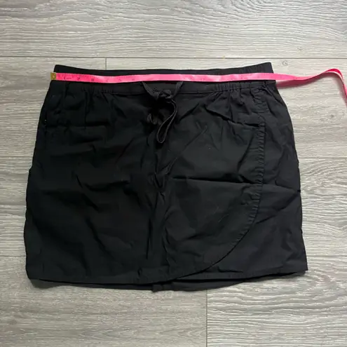 Eddie Bauer  Black Active Short Drawstring Elastic Waist Tennis Running Skort M - Image 6