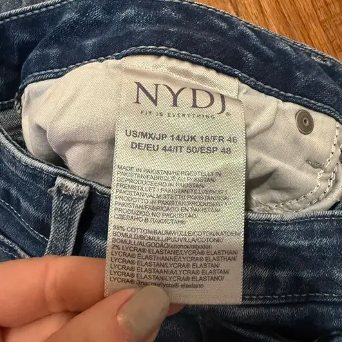 NYDJ Barbara Bootcut stretch high rise jeans size 14