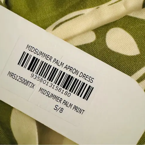 MON RENN Midsummer Palm Midi Dress NEW Green