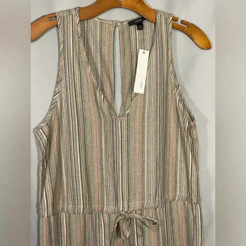 Drew Anthropologie Jumpsuit Romper Linen Blend Jogger Ankle Wide Leg Relax XS